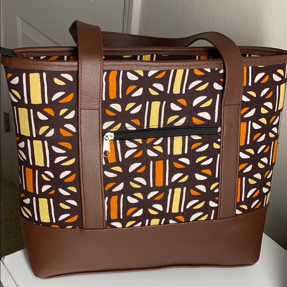 Hand-made Ankara fabric African print bag